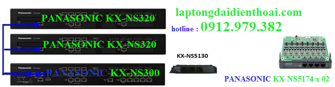 Lắp tổng đài điện thoại panasonic kx-ns300 (6 - 128 số máy lẻ)